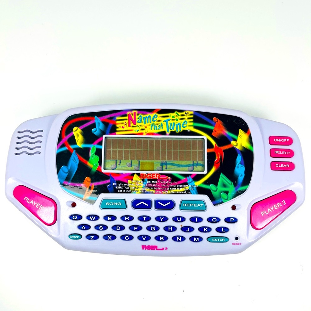 Tiger Name That Tune Electronic Handheld Game Pop Hits 60s-90s Tunes 1997 VTG
